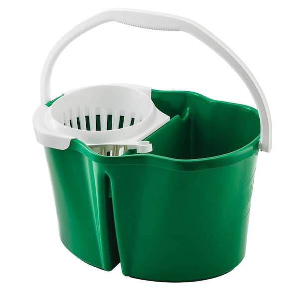 Libman Commercial 4 Gallon Clean And Rinse Bucket And Wringer Green, 3PK 2112 - main
